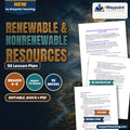 Renewable & Nonrenewable Resources 5E Lesson Plan cover