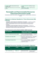 Renewable & Nonrenewable Resources Phenomena-Based Lesson: Hellisheidi: Harvesting Magma Heat and Turning Carbon Dioxide into Stone Teacher Discussion Guide sample page