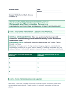 Renewable & Nonrenewable Resources Phenomena-Based Lesson: Hellisheidi: Harvesting Magma Heat and Turning Carbon Dioxide into Stone Student Response Sheet sample page