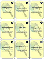 Renewable & Nonrenewable Resources Trivia Board Game sample page