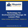 Technology for Environmental Change 5E Lesson Plan cover