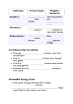 Technology for Environmental Change Guided Notes sample page