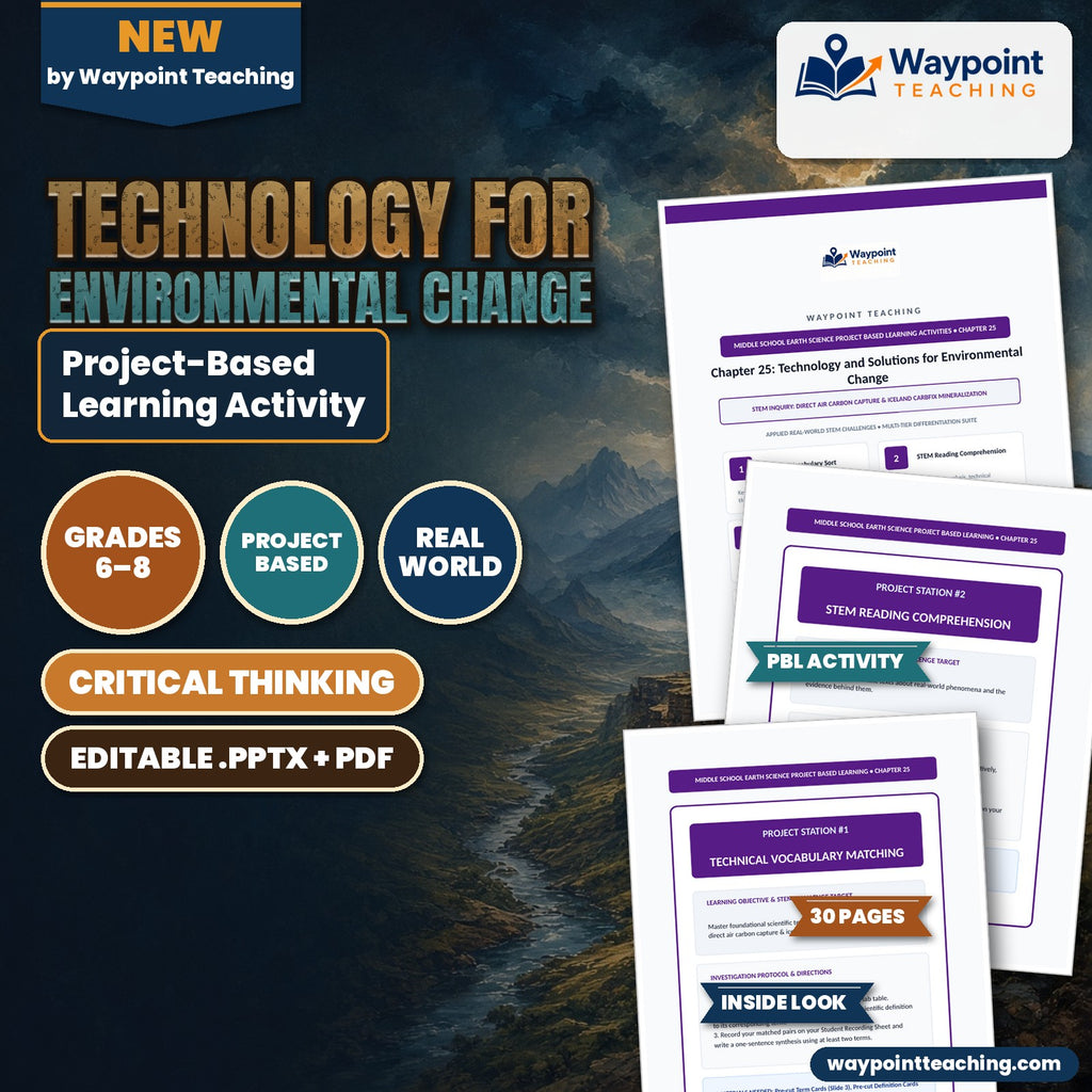 Technology for Environmental Change Project-Based Learning Activity cover