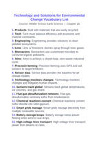 Technology for Environmental Change Vocabulary Words & Definitions sample page
