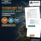 Technology for Environmental Change Vocabulary Words & Definitions cover