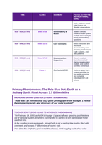 The Solar System Phenomena-Based Lesson: The Pale Blue Dot: Earth as a Solitary Sunlit Pixel Across 3.7 Billion Miles Teacher Discussion Guide sample page