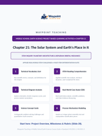 The Solar System Project-Based Learning Activity sample page