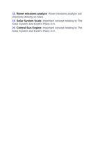 The Solar System Vocabulary Words & Definitions sample page
