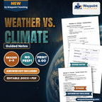 Weather vs. Climate Guided Notes cover