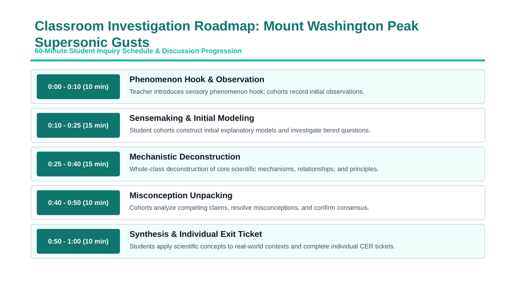 Weather vs. Climate Phenomena-Based Lesson: Mount Washington: A 231 MPH Surface Wind Gust in an Alpine Tundra Climate Presentation sample page