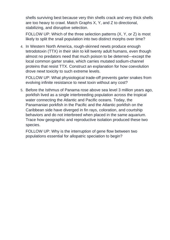 Adaptations Over Time Critical Thinking Prompts sample page