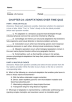 Adaptations Over Time Lesson Quiz sample page