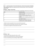 Animal Behaviors for Survival & Reproduction Bell Ringers & Exit Tickets sample page