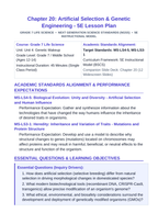 Artificial Selection & Genetic Engineering 5E Lesson Plan sample page