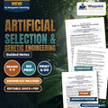 Artificial Selection & Genetic Engineering Guided Notes cover