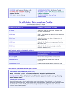 Artificial Selection & Genetic Engineering Scaffolded Phenomena-Based Lesson: Wild Teosinte Grass Transformed into Modern Sweet Corn Teacher Discussion Guide sample page