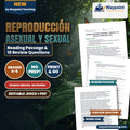Asexual vs. Sexual Reproduction Spanish Reading Passage & Comprehension Questions cover