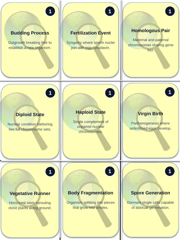 Asexual vs. Sexual Reproduction Trivia Board Game sample page