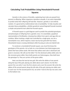 Calculating Trait Probabilities Using Monohybrid Punnett Squares Reading Worksheet sample page