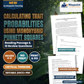 Calculating Trait Probabilities Using Monohybrid Punnett Squares Reading Worksheet cover