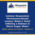 Cellular Respiration Phenomena-Based Lesson: Baker's Yeast Inflating a Balloon in Warm Sugar Water Student Response Sheet cover