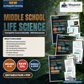 Middle School Life Science Complete Course Bundle cover