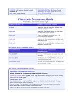 DNA, Genes, & Chromosomes Phenomena-Based Lesson: White Spools of Strawberry DNA in Cold Alcohol Teacher Discussion Guide sample page