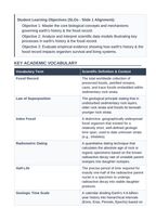 Earth's History & the Fossil Record 5E Lesson Plan sample page