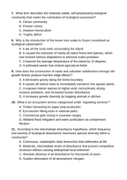 Ecosystem Disruptions & Biodiversity Lesson Quiz sample page