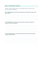 Ecosystem Disruptions & Biodiversity Phenomena-Based Lesson: Trophic Cascades Sparked by Wolf Reintroduction to Yellowstone Student Response Sheet sample page