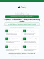 Environmental & Genetic Factors Influencing Growth Project-Based Learning Activity sample page