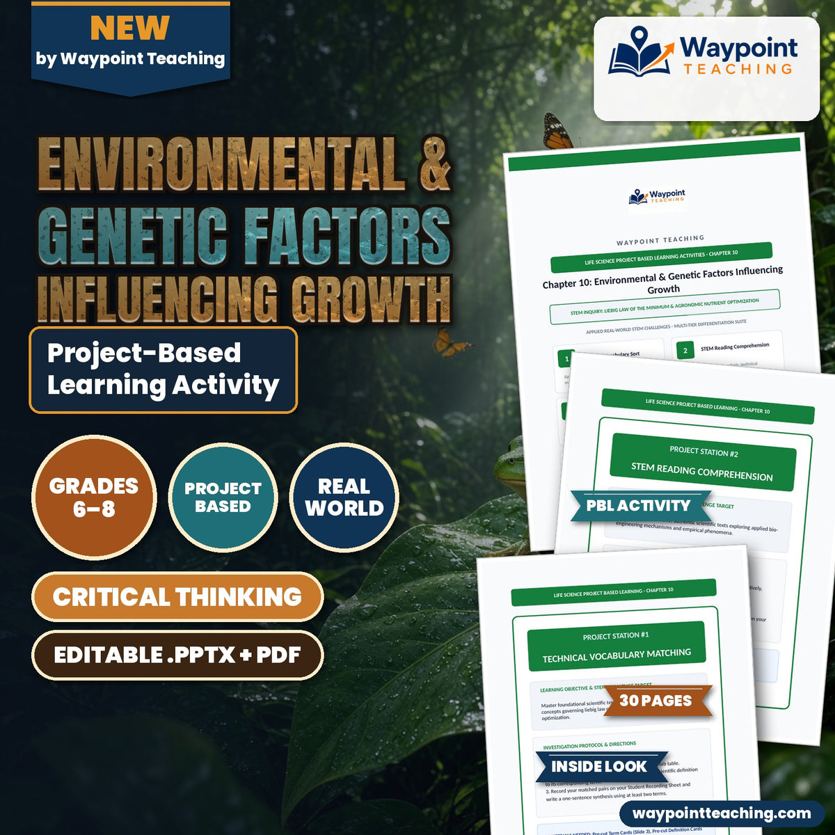 Environmental & Genetic Factors Influencing Growth Project-Based Learning Activity cover