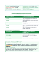 Environmental & Genetic Factors Influencing Growth Scaffolded Phenomena-Based Lesson: Hydrangea Bushes Growing Blue vs. Pink Flowers in Different Soils Teacher Discussion Guide sample page
