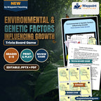 Environmental & Genetic Factors Influencing Growth Trivia Board Game cover