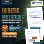 Genetic Mutations Phenomena-Based Lesson: White Albino Fawns Born to Brown White-Tailed Deer Student Response Sheet cover