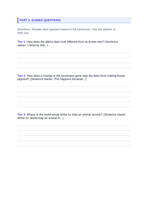 Genetic Mutations Scaffolded Phenomena-Based Lesson: White Albino Fawns Born to Brown White-Tailed Deer Student Response Sheet sample page
