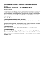Information Processing & the Nervous System Model Response & Scoring Guide sample page