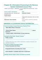 Information Processing & the Nervous System Substitute Lesson Plan sample page