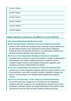 Information Processing & the Nervous System Substitute Lesson Plan sample page