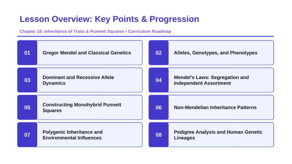 Inheritance of Traits & Punnett Squares Slide Show Presentation sample page