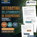 Interacting Relationships in Ecosystems Bell Ringers & Exit Tickets cover