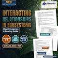 Interacting Relationships in Ecosystems Model Response & Scoring Guide cover