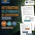 Interacting Relationships in Ecosystems Model Response & Scoring Guide cover