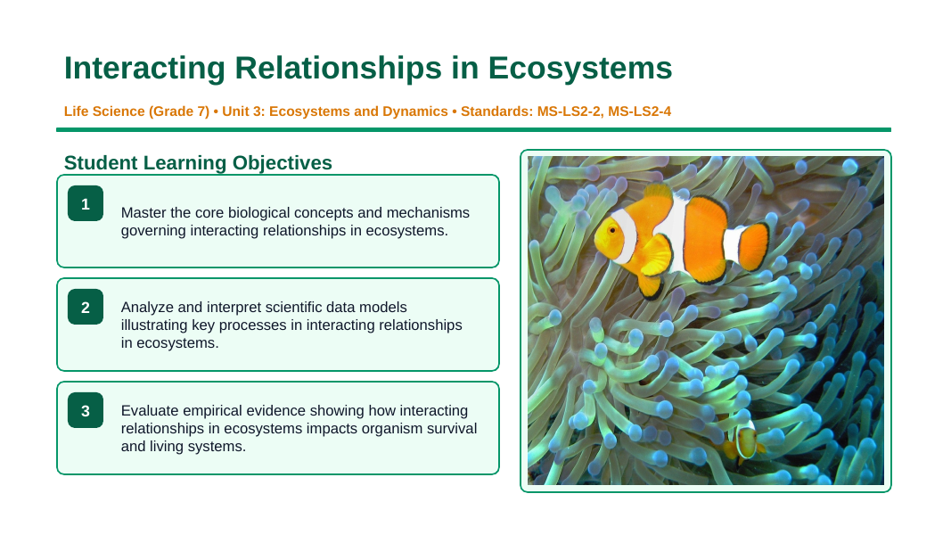 Interacting Relationships in Ecosystems Slide Show Presentation sample page