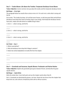 Introduction to Ecosystems & Biomes Bell Ringers & Exit Tickets sample page