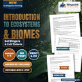 Introduction to Ecosystems & Biomes Bell Ringers & Exit Tickets cover