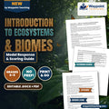 Introduction to Ecosystems & Biomes Model Response & Scoring Guide cover