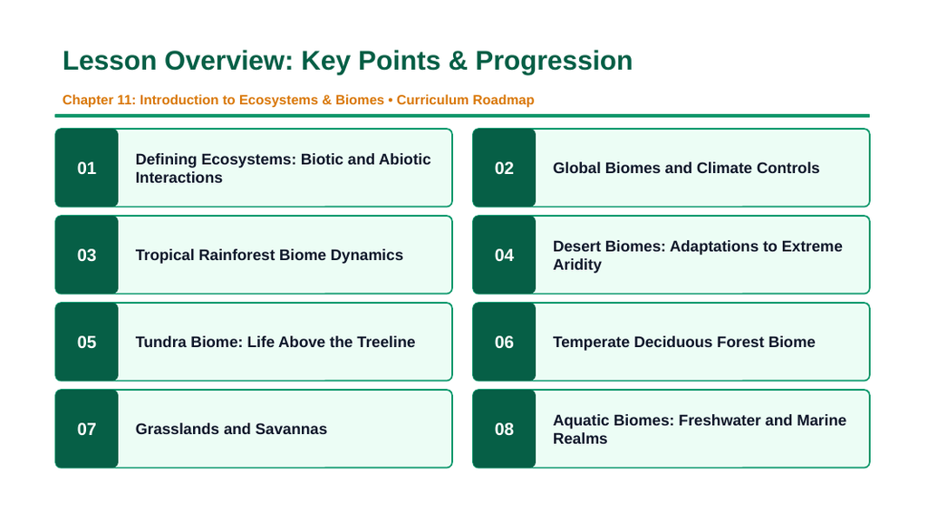 Introduction to Ecosystems & Biomes Slide Show Presentation sample page