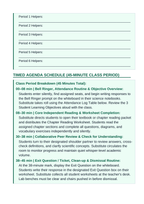 Introduction to Ecosystems & Biomes Substitute Lesson Plan sample page
