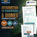 Introduction to Ecosystems & Biomes Substitute Lesson Plan cover